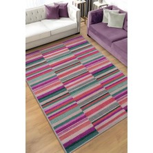 Homshtag Çizili Çok Renkli Halı Mutfak Halısı Çizgili Oturma Odası Halısı Retro Tarzı Salon Halısı