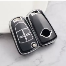 Opel Meriva Anahtar Kılıfı Siyah-Silver