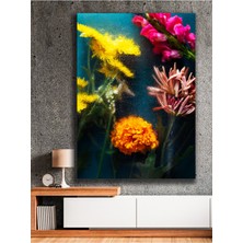 Renkli Çiçeklerin Sualtı Dünyası Kanvas Tablo