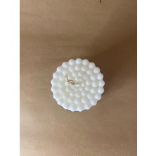 Arche Botanicals Dekoratif Silindir Bubble Vanilya Kokulu Ekru Soya Mumu