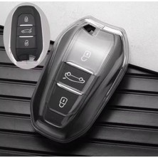 Peugeot 408 Sustasız Anahtar Kılıfı Şeffaf