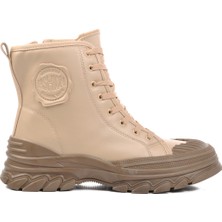 Walkway Bej Içi Kürklü Kadın Bot