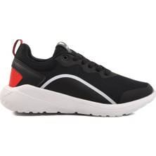 Walkway Siyah Beyaz Fileli Hafif Unisex Spor Ayakkabı