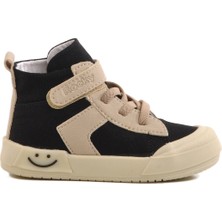 Aspor Siyah Erkek Çocuk Hi Sneaker