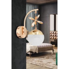 Kelebek Tekli Gold 3 Renk Ledli Modern LED Aplik