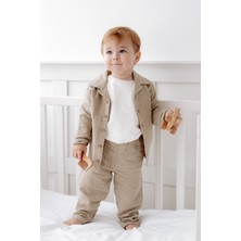 Lilabio %100 Pamuk Müslin Bohem Gömlekli Takım Erkek Çocuk 1-5 Yaş İçin Şık ve Rahat Tasarım