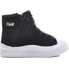 Walkway Siyah Beyaz Içi Polarlı Unisex Çocuk Bot
