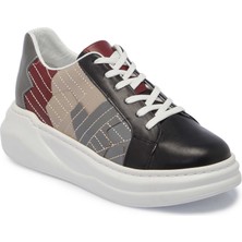 Tergan Siyah Hakiki Deri Kadın Sneaker - K24I1AY67306-A23