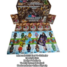 Emrah Gültekin Minecraft 2025 Kart+Sticker (24 Mini Kutu) Hediye Paketinde ve Mini Oyuncak Hediyeli Oyun Kağıtları