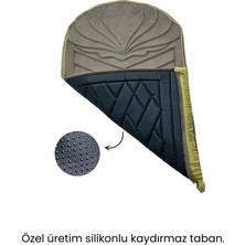 Atex Binicilik Ipek Kadife Kapitone Seccade - Hafızalı Sünger - Hac Umre Çeyiz
