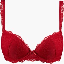 Aubade Danse Des Sens Kalıplı Push-Up Sütyen, Dantel Detaylı, Ton Sür Ton, Şeffaf & Örtücü Kontrastlı