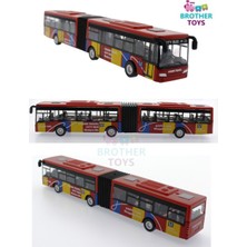 Brother Toys Oyuncak Körüklü Metal Otobüs Metrobüs Çek Bırak 1:48 22 cm Büyük Model