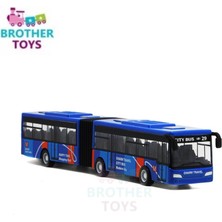 Brother Toys Oyuncak Körüklü Metal Otobüs Metrobüs Çek Bırak 1:48 22 cm Büyük Model