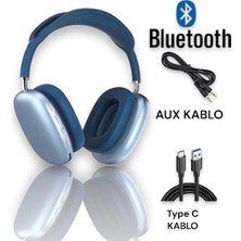 P9 Air Pro Max Kablosuz 5.0 Mikrofonlu Sd Kart Girişli Aux Kablolu Bluetooth Kulaklık