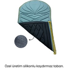 Atex Binicilik Ipek Kadife Kapitone Seccade - Hafızalı Sünger - Hac Umre Çeyiz
