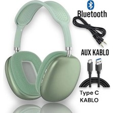 P9 Air Pro Max Kablosuz 5.0 Mikrofonlu Sd Kart Girişli Aux Kablolu Bluetooth Kulaklık
