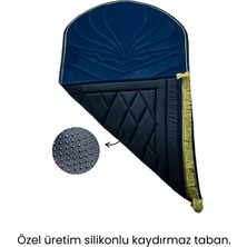 Atex Binicilik Ipek Kadife Kapitone Seccade - Hafızalı Sünger - Hac Umre Çeyiz