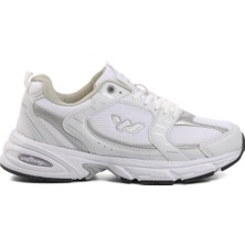 Walkway Beyaz Gümüş Unisex Spor Ayakkabı