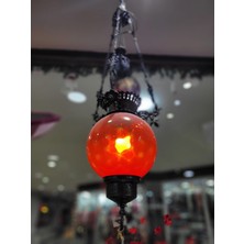 Zanaat Cam Metal Avize Sarkıtmalı Koleksiyon Değerli Toplam Ölçü 110X25CM Otantik Sarkıt 1 Adet