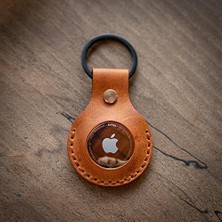 X Design Apple Airtag Anahtarlık Kılıf, Airtag Kılıf, Gerçek Deri Airtag Kılıfı, Airtag Deri Anahtarlık, S Takip Cihazı, Li Airtag Kılıf, Orijinal Deri Airtag Kılıf (Camel)