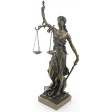 Adalet Biblo 12X11X33CM Bereket Veronese Hediyelik Themis Terazi Kılıç Gözü Bağlı Kadın 1 Adet