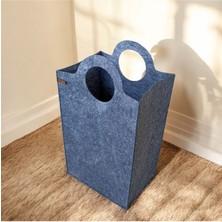 Mediterian Geniş Çok Amaçlı Saklama Sepeti, 71 L, Kumaş, Gri