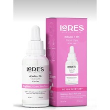 Lores Beauty Alpha Arbutin Hyaluronic Acid Leke Gidermeye Yardımcı Cilt Tonu Sabitleyici Beyazlatıcı Serum 30ML