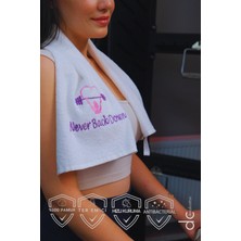 Nakışlı Spor Havlusu, Ter Emici Spor Havlusu, Fitness Havlusu, Antrenman Havlusu