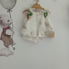 Popshops Boncuj Askılı Kız Bebek Takımı