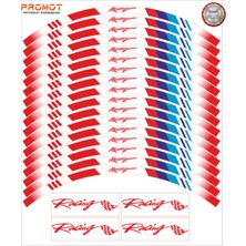 Mpower Jant Şeridi Motorsiklet Jant Kaplama Sticker 1