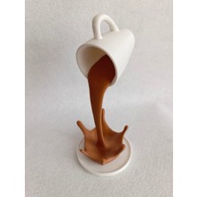 Dekoratif Dökülen Kahve Figürü - Kahve Köşesi - Coffee Corner (23X10 Cm)