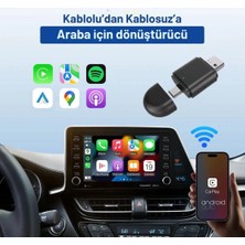 Yeni Tasarım Araç Içi 2in1 Android ve Apple Cihazlar Için Kablosuz Android Auto ve Carplay Adaptörü