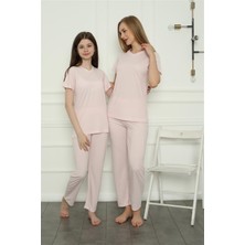 Moda Serdem Modaserdem Mdsrdm Anne Kız Aile Penye Pijama Takım Ayrı Ayrı Satılır.
