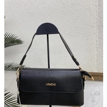 Siyah Armine Croko Çanta 347