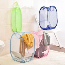 Mediterian Katlanabilir Çok Amaçlı Filesi Sepet, Pembe, XL, Kumaş, 60 L Hacim