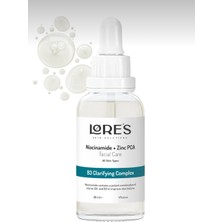 Lores Beauty Kuvvetlendirici Detoks Seti - Glycolic Acid Aha Gözenek Sabitleyici Niacinamide Zinc Pca Serum