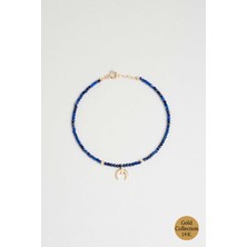 So CHIC Hilal Figürlü Lapis Taşlı 14 Ayar Altın Bileklik