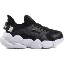 Walkway Siyah Beyaz Unisex Spor Ayakkabı