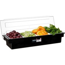 Mediterian Renkli 4'lü Profesyonel Bar Konteyner Seti, şık ve kullanışlı tasarım