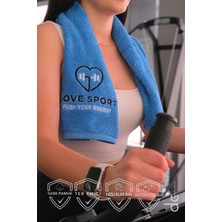 Nakışlı Spor Havlusu, Ter Emici Spor Havlusu, Fitness Havlusu, Antrenman Havlusu