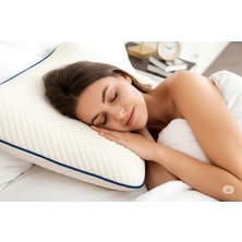 Apsara Visco Ortopedik Boyun Destekli Büyük Tombul Yastık 60*40*15 cm  Beyaz