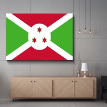 Burundi Bayrağı - Kanvas Tablo