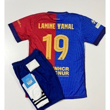 F.c B.a.r.c.e.l.o.n.a 2024/25 Sezon Lamine Yamal Iç Saha Çocuk Forması 4'lü