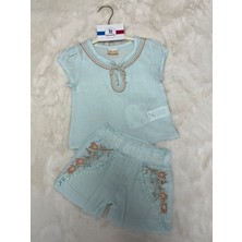 Nurcan Bebe Müslin Şortlu Kısakollu Takım