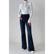 Lacarino 7746 Flare Kadın Jean Pantolon
