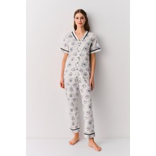 Suwen Verona Gömlek Yaka Pijama Takımı