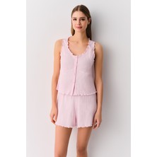 Suwen Afra Tişört Şort Pijama Takımı