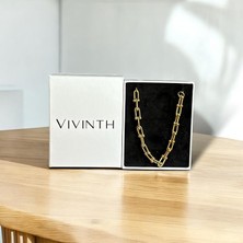 Vivinth Şık Zincir Tasarım Çelik Bileklik – Paslanmaz, Suya Dayanıklı, Ayarlanabilir Ölçü