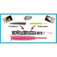 Berkley Gulp Sand Sardine Clear Gold 1.8inc 4.57cm 16p