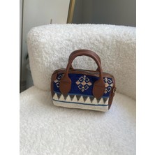 Kadın Etnik Kilim Desen Küçük Boy Çanta